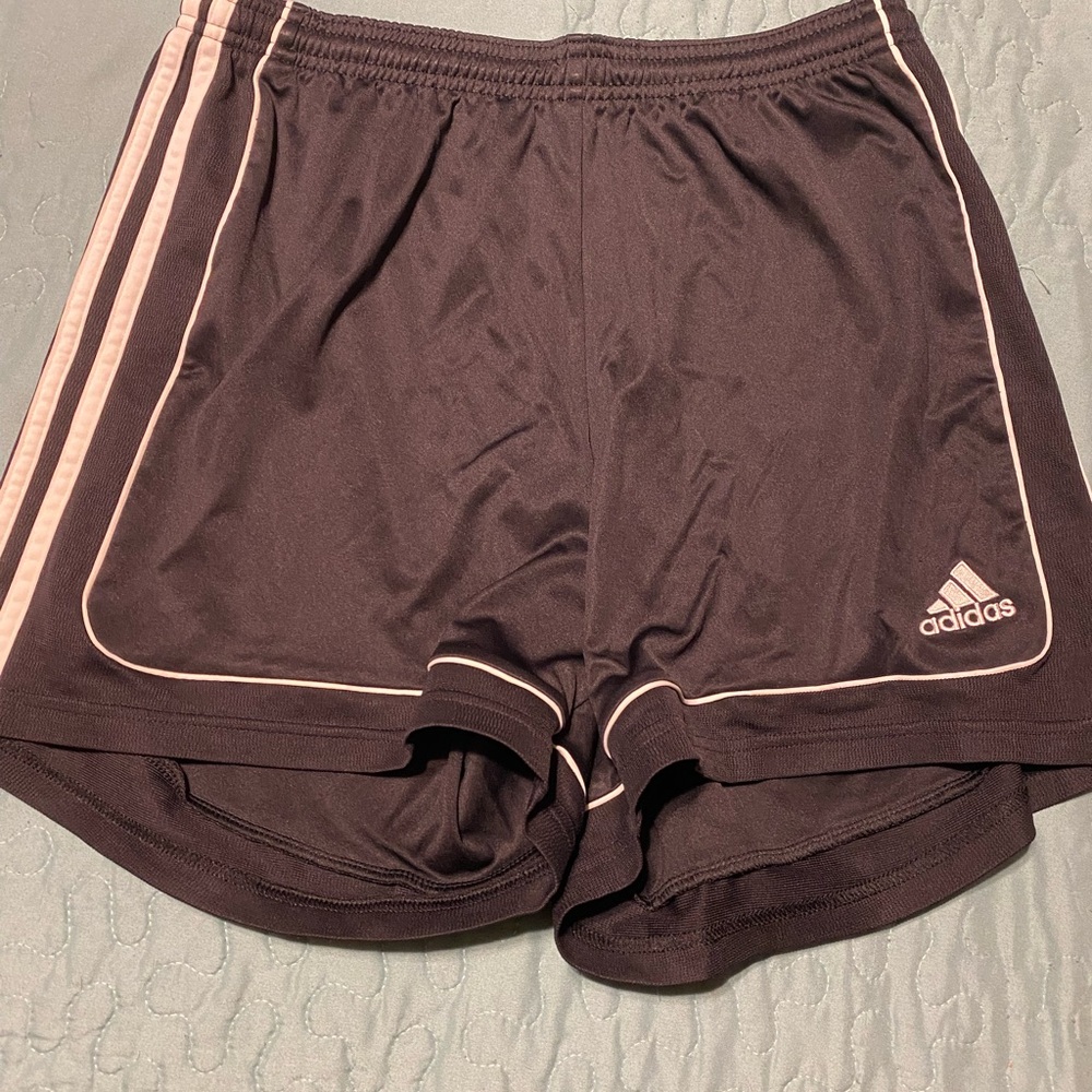 Adidas Women's Black and White Athletic Shorts